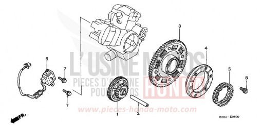 PULSE GENERATOR/ STARTING CLUTCH VTR1000F6 de 2006